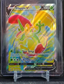 Pokemon TCG Flapple V Sword & Shield - Battle Styles 143/163 Holo Full Art - Image 1