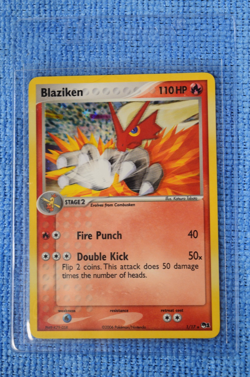 Blaziken 1/17 Pop Series 1 Holo Rare 2006 NM Katsura Tabata Artwork Pokemon TCG - Image 2