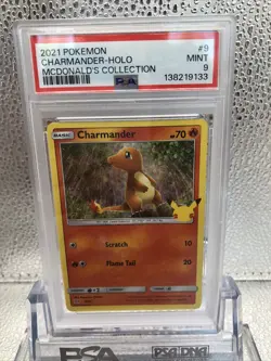 2021 Pokemon Mcdonalds Collection Charmander #9 HOLO PSA 9 25th Anniversary - Image 2