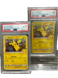2021 pokemon pikachu mcdonalds promo PSA 9 & PSA 8 - Image 1