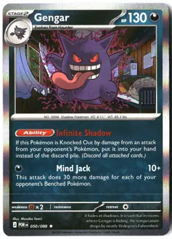 Gengar 050/088 Rare Perfect Order Pokemon Holo Near Mint - Image 1