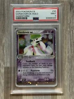 2003 Pokemon EX Sandstorm Gardevoir EX #96 Holo PSA 9 Mint - Image 1