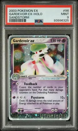 2003 Pokemon EX Sandstorm Gardevoir EX #96 Holo PSA 9 Mint - Image 3