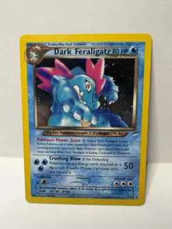 Pokemon TCG Dark Feraligatr Holo Rare Neo Destiny Unlimited LP - Image 1