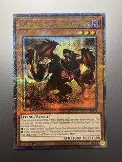 Yugioh - Graff, Malebranche of The Burning Abyss Quarter Century Secret Rare - Image 1