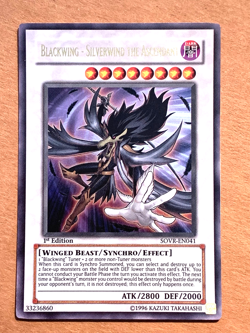 yugioh Blackwing - Silverwind the Ascendant SOVR-EN041 1st Ultra Near Mint - Image 1
