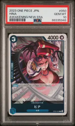 2023 One Piece CCG Hina #050 OP-05 Awakening of the New Era Japanese PSA 10 - Image 1