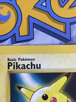1999 Pokemon The First Movie PIKACHU #4 Black Star Promo Card WB Vintage WOTC LP - Image 4
