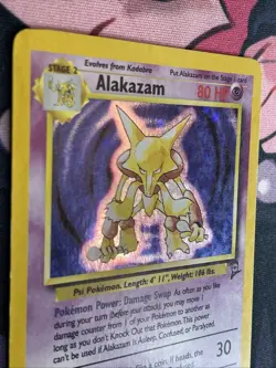 Alakazam 1/130 Base Set 2 2000 Holo Rare WOTC Pokemon Card TCG MP - Image 5