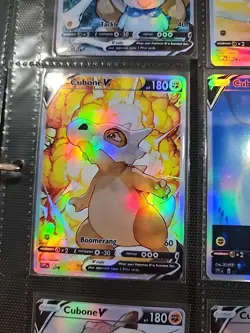 Lot of 9 Custom holo fanart mixed V Pokemon Trading Card Sleeved & Top Loaded!! - Image 3