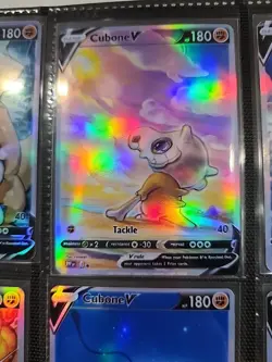 Lot of 9 Custom holo fanart mixed V Pokemon Trading Card Sleeved & Top Loaded!! - Image 5