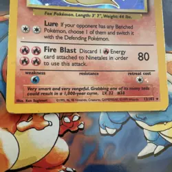 Pokemon￼ Ninetales 12/102 Base Set Holo Rare Vintage WOTC NM/LP Card - Image 4