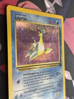 Pokemon TCG Lapras Fossil Holo Unlimited Rare Card 10/62 1999 LP SWIRL - Image 4