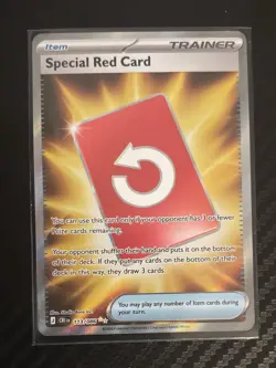 POKEMON TCG Chaos Rising SPECIAL RED CARD Full Art Trainer Card 113/086 - Image 4