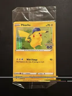 SEALED Pokemon TCG Pikachu 028/078 Pokemon GO Promo Holo Rare Single Card - Image 1