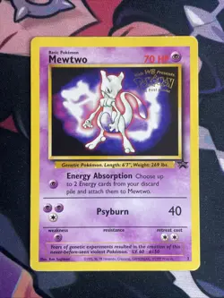 Mewtwo #3 Promo Card Gold WB Stamp-1999 *Pokemon The First Movie Pokemon MP - Image 1