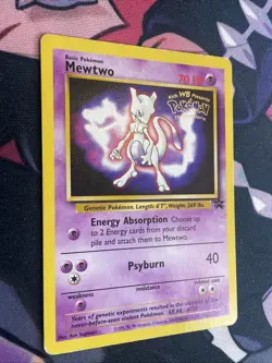 Mewtwo #3 Promo Card Gold WB Stamp-1999 *Pokemon The First Movie Pokemon MP - Image 2
