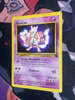 Mewtwo #3 Promo Card Gold WB Stamp-1999 *Pokemon The First Movie Pokemon MP - Image 3