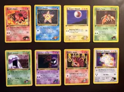 Pokemon Gym Challenge First Edition Card Lot 8 Cards All Light Play - Image 1
