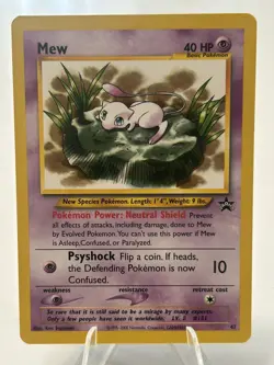 Mew #47 WOTC Black Star Promo Lily Pad Pokemon Card - Image 1