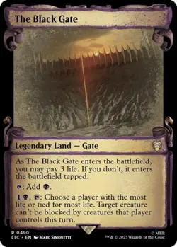 The Black Gate (Showcase Scrolls) -Foil Near Mint MTG - Image 1