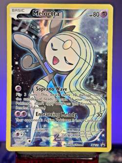 Meloetta XY120 Full Art Black Star Promo Pokemon Card MP - Image 1