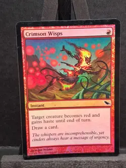 Crimson Wisps FOIL Shadowmoor MTG Red Instant LP 88/301 Cantrip Haste Draw SHM - Image 1