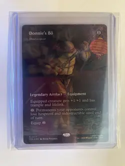 MTG Donnie's Bo - Shadowspear (Borderless) Foil TMNT (PZA) #17 - Image 3