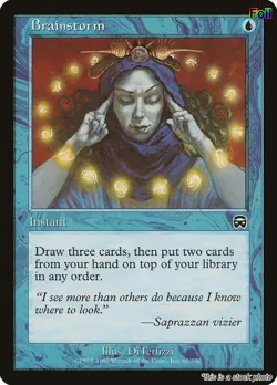 Brainstorm [MMQ - 61] - MP [Foil] TCG MTG - Image 1