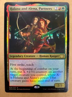 MTG 1x FOIL Halana and Alena, Partners # 239 Innistrad: Crimson Vow Magic x1 NM - Image 1