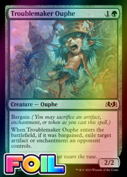 x1 Troublemaker Ouphe WOE MTG 194 FOIL COMMON M/NM 1x - Image 1