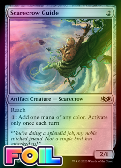 x1 Scarecrow Guide WOE MTG 250 FOIL COMMON M/NM 1x - Image 1