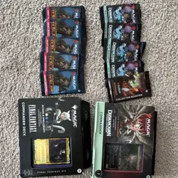 MTG Bundle: Final Fantasy Commander Deck + Free Duskmourn Commander Deck - Image 1