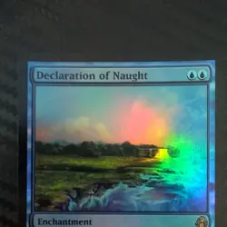 MTG Declaration of Naught: Morningtide FOIL AUTO #29 – EX-MT - Image 3