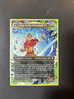 Aang, at the Crossroads (Borderless) Avatar: The Last Airbender Regular - Image 1