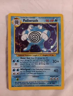 Poliwrath Pokemon TCG Base Set Holo Card 13/102 - Image 1