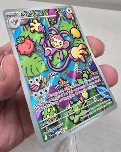 Ambipom 107/094 Illustration Rare Pokemon ME Phantasmal Flames NM - Image 2