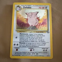 Pokemon TCG Clefable (Jungle 1/64) WotC Holo Rare LP - Image 1