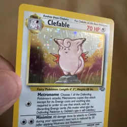 Pokemon TCG Clefable (Jungle 1/64) WotC Holo Rare LP - Image 3