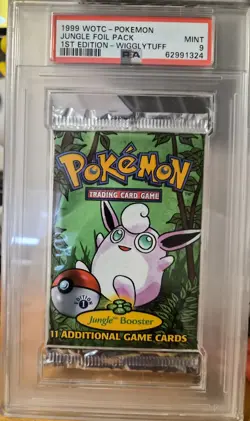 WOTC Pokemon Jungle Booster Pack 1st Edition Wigglytuff PSA 9 (see description) - Image 1