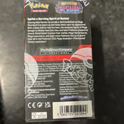 Pokemon TCG Phantasmal Flames Half Booster Box (18 Packs Sealed) Unsealed Box - Image 2