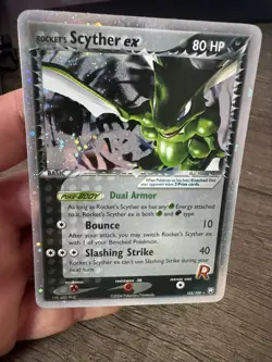 Pokemon Team Rocket Returns Ultra RARE Holo Scyther ex 102/109 EX/NM Condition - Image 1