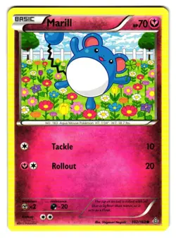 Marill 102/160 Common Primal Clash Pokemon Lightly Played - Image 1