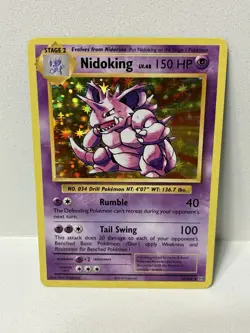 2016 Pokemon XY Evolutions Nidoking Holo 45/108 MP Raw FREE SHIPPING - Image 1