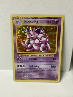 2016 Pokemon XY Evolutions Nidoking Holo 45/108 MP Raw FREE SHIPPING - Image 5
