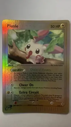 Pokemon TCG English Card ex Dragon Plusle 8/97 Rare Reverse Holo - Image 1