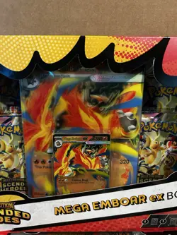 Pokemon Ascended Heroes Mega Emboar Ex Box New Sealed English - Image 2