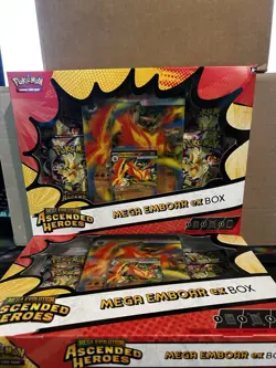 Pokemon Ascended Heroes Mega Emboar Ex Box New Sealed English - Image 4