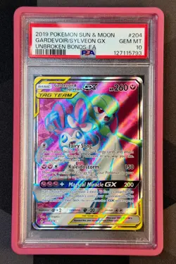 PSA 10 Gardevoir / Sylveon #204 2019 Pokemon Sun & Moon Unbroken Bonds W/Guard - Image 1