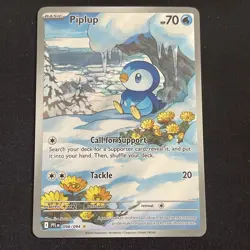 Pokemon TCG Piplup Illustration Rare 098/094 Near Mint Phantasmal Flames Card - Image 1